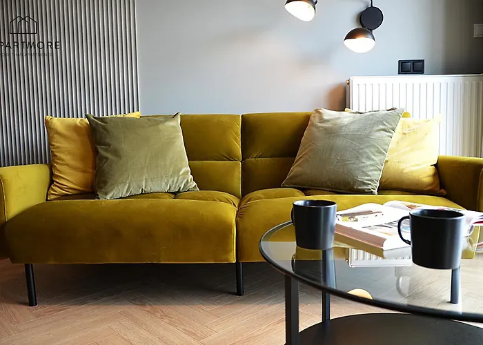 Center - Amber Sky By Apartmore Lägenhetshotell Gdańsk